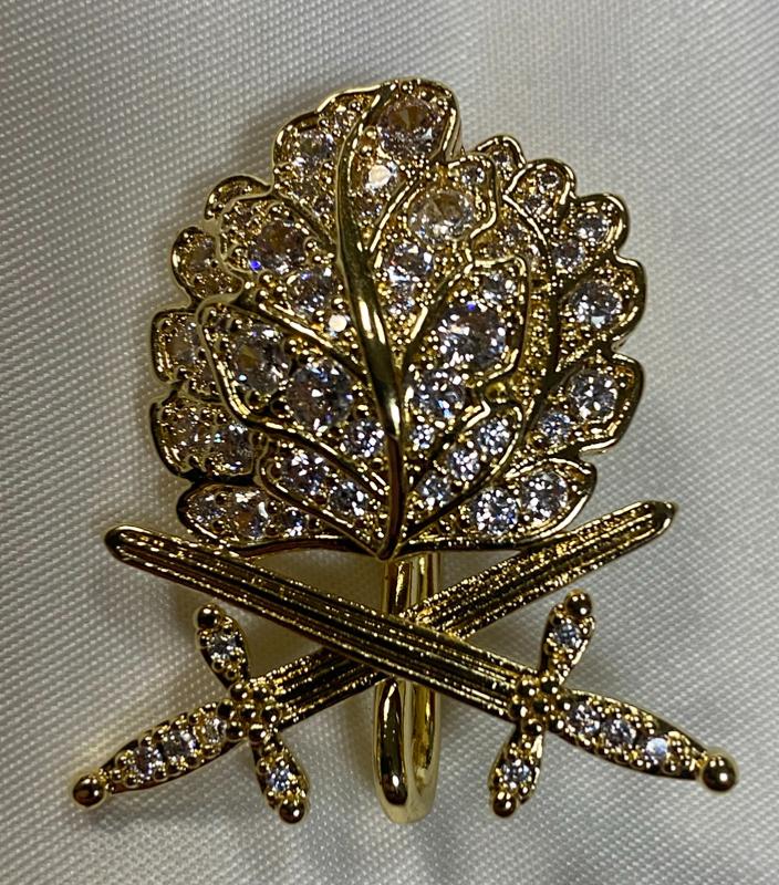 Replica WW2 German Golden Oak Leaves With Swords & Diamonds