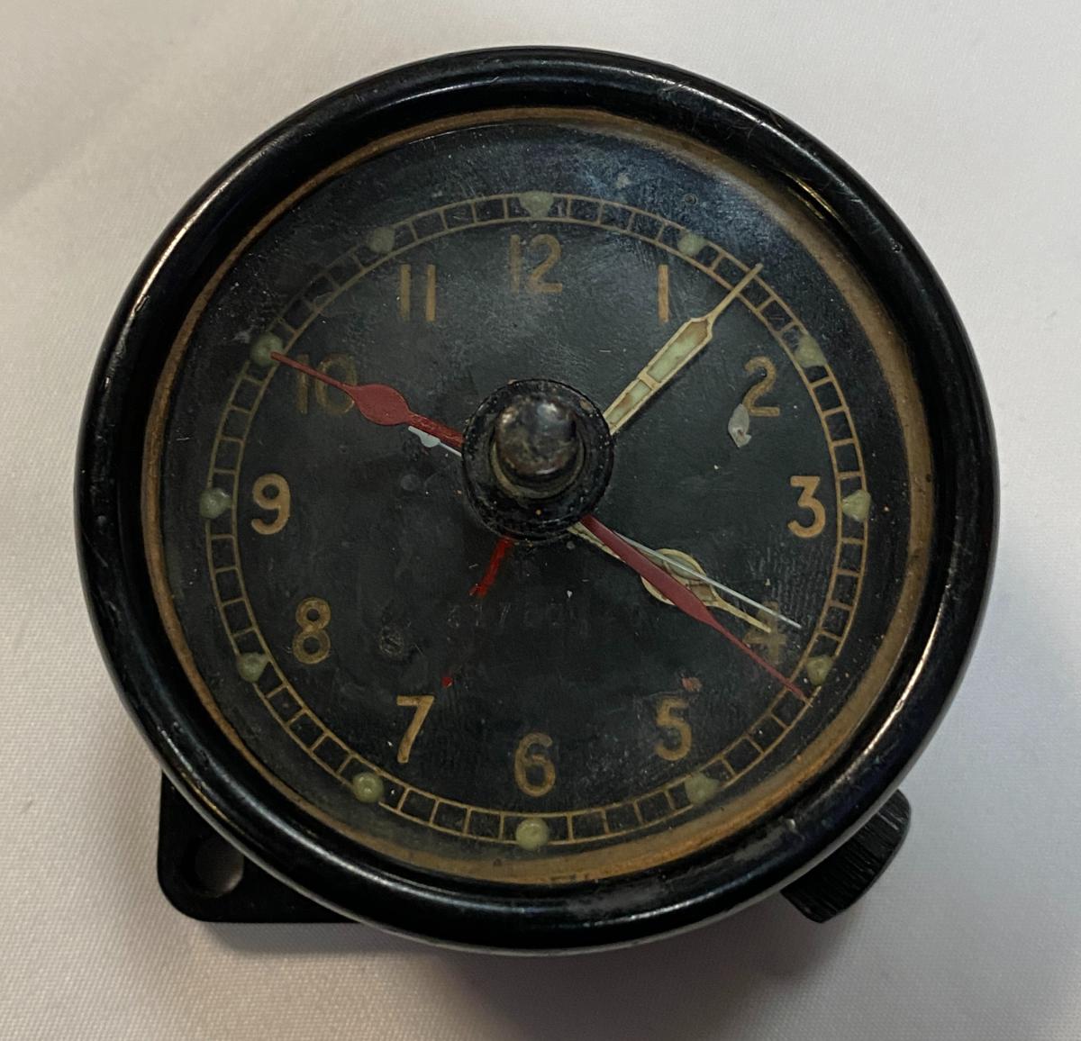 WW2 British RAF Air Ministry Cockpit Clock