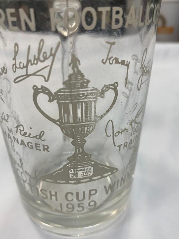 St Mirren Scottish Cup Winners 1959 Beer Glass