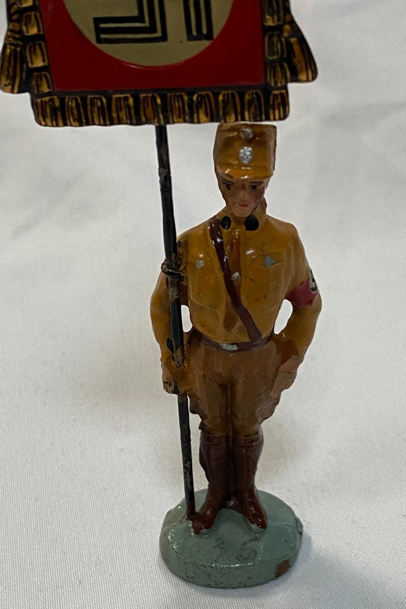 WW2 German Elastolin SA Mann Standard Bearer With Standard