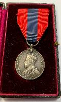 George V Cased Imperial Service Medal