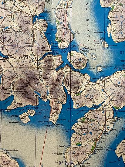 WW2 R.A.F. Western Highlands Map