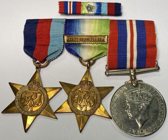 WW2 British Medal Trio With Clasp