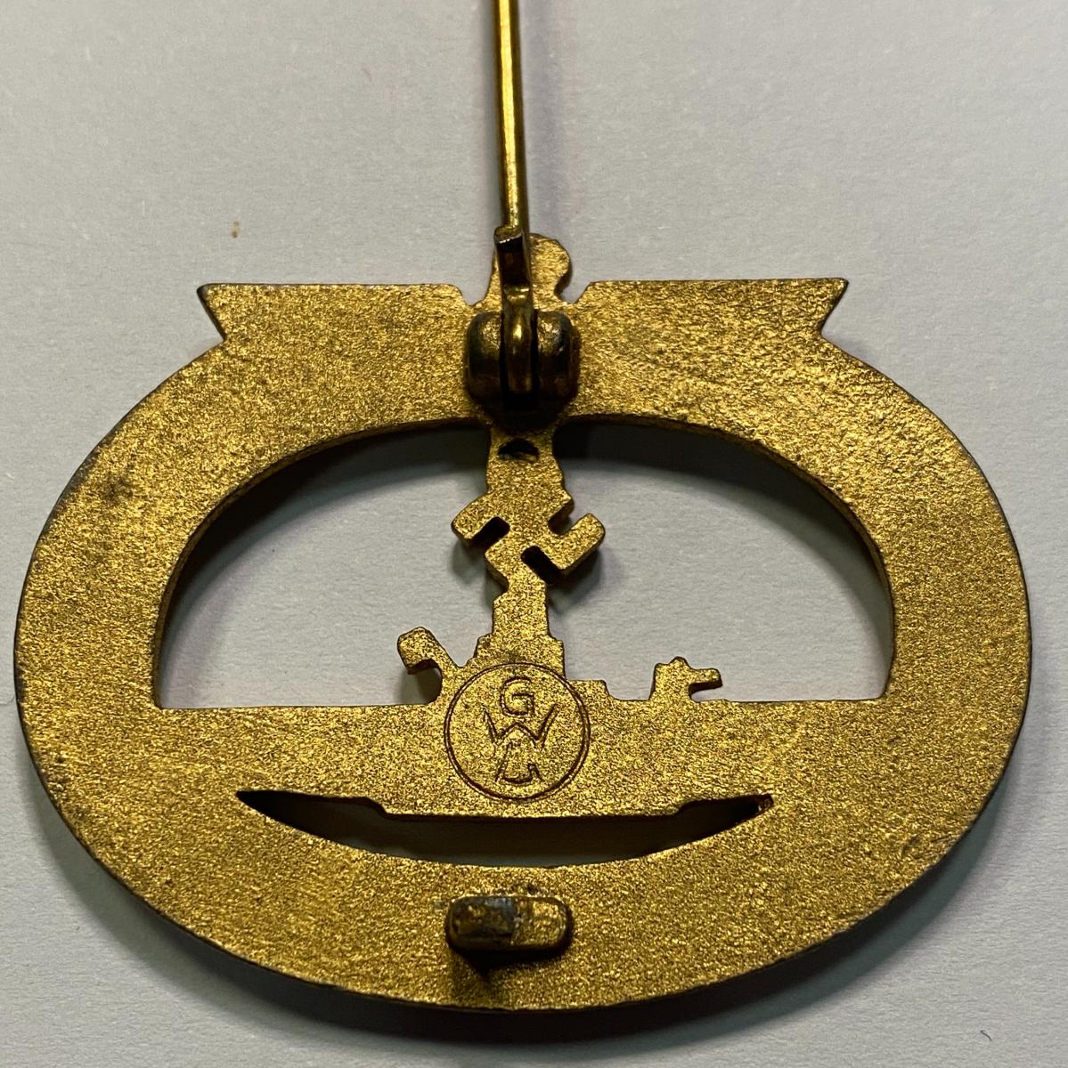 WW2 German Kriegsmarine U-Boat Badge