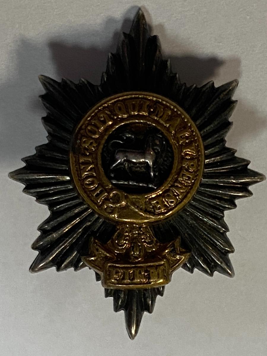 Worcestershire Regt Officer's Silver Collar Badge