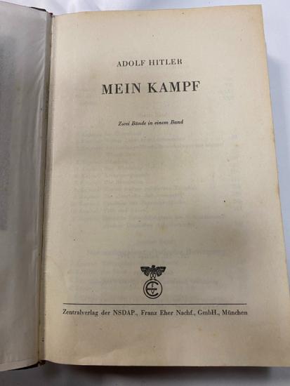 WW2 German Adolf Hitler Mein Kampf Book