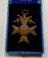 WW1 German Cased Bavarian War Merit Cross With Swords 3rd Class