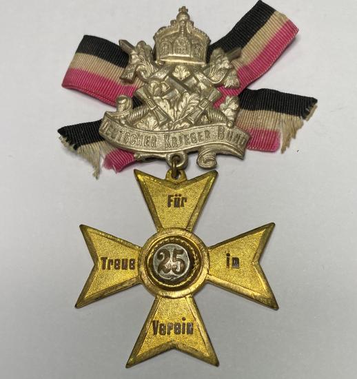  German Kriegerbund 25 Year Service Medal