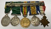 WW1 British group of  Five Miniature Medals