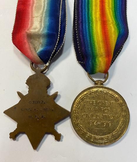 WW2 British Royal Field Artillery Medal Pair