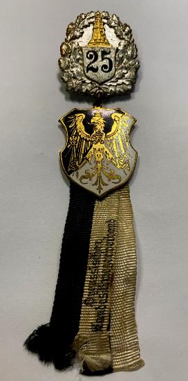 Prussian Landes Kriegerverband 25 Years Veteran Badge