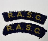 WW2 British R.A.S.C. Shoulder Titles