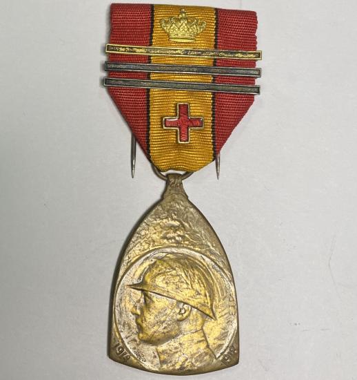 WW1 Belgian Commemorative Medal For The 1914-1918 War