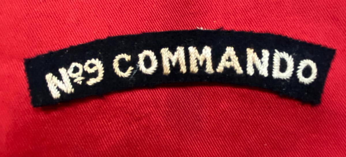 WW2 British No.9 Commando Shoulder Title