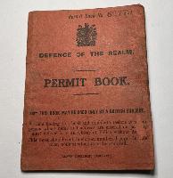 WW1 British Defence Of The Realm Permit Book