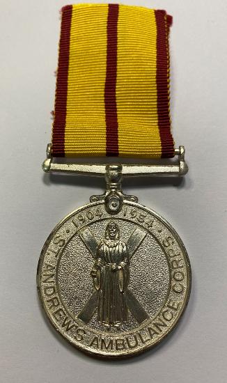 St Andrew's Ambulance Assoc Jubilee Medal 1954 