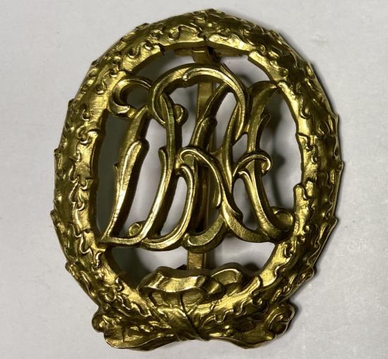  German DRA Badge In Gold