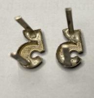 WW2 German Senior NCO Number '5' Shoulderstrap Cypher Pair.