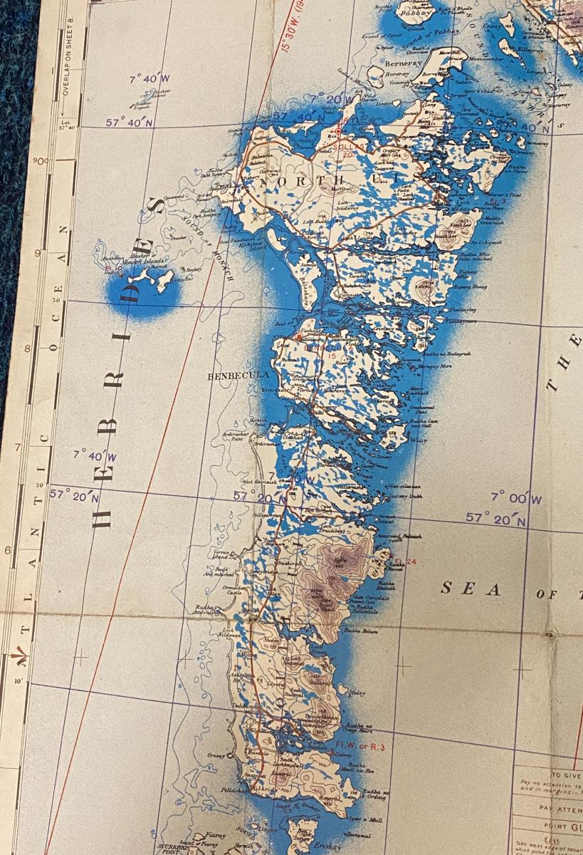 WW2 R.A.F. Western Highlands Map