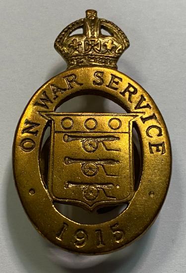 WW1 British 1915 On War Service Badge