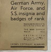 WW2 British German Rank And Insignia Poster