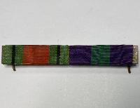 WW2 British G.S.M./Defence Medal Ribbon Bar