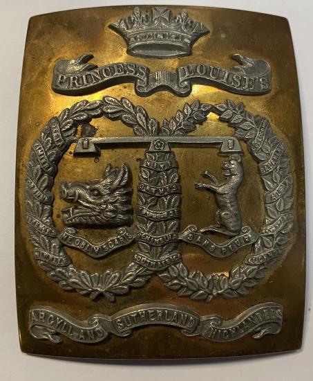 Argyle And Sutherland Highlanders Cross Belt Plate