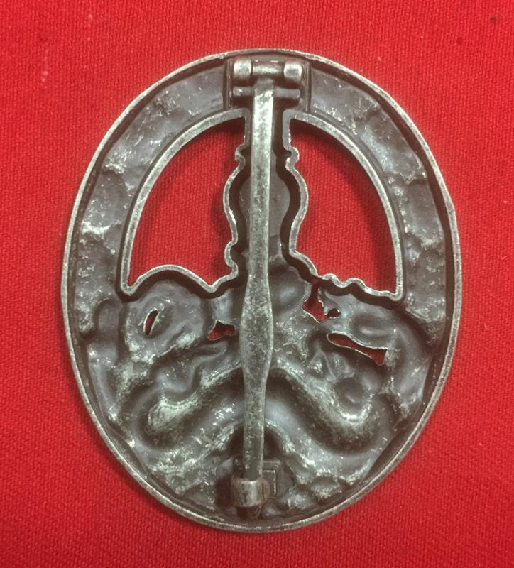 Replica WW2 German Anti Partisan Badge Silver Grade with Aged Effect