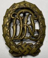 WW2 German DRL Badge in Bronze