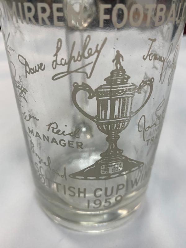 St Mirren Scottish Cup Winners 1959 Beer Glass