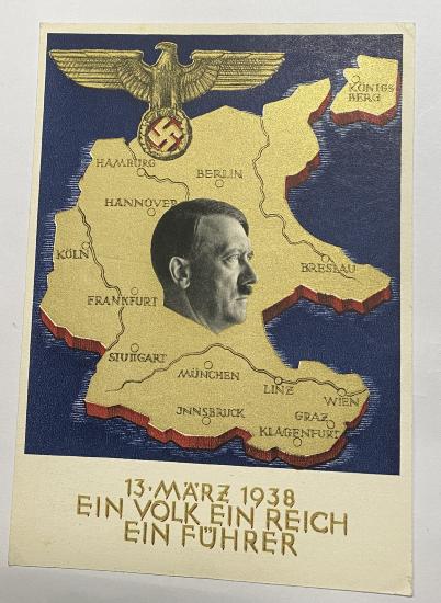 WW2 German Anschluss Postcard