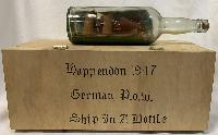 WW2 German Prisoner Of War Made Ship In A Bottle