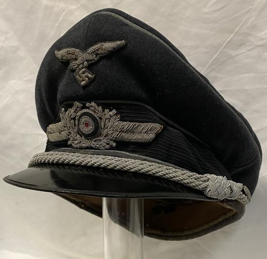 WW2 German Luftwaffe Officers Visor Cap